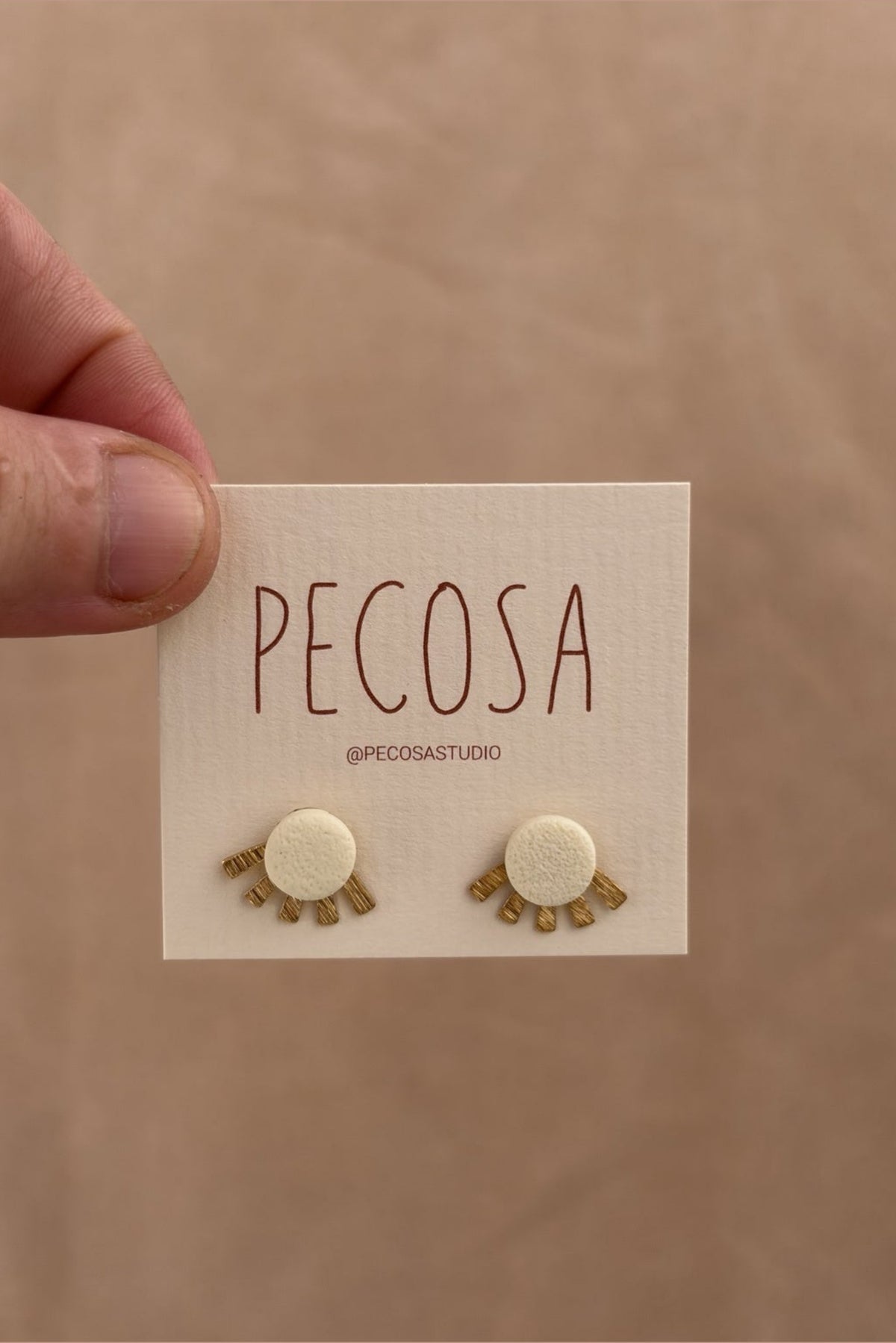 Pendientes SOL, capsula MARFIL