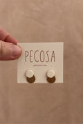 Pendientes LUNA, capsula MARFIL