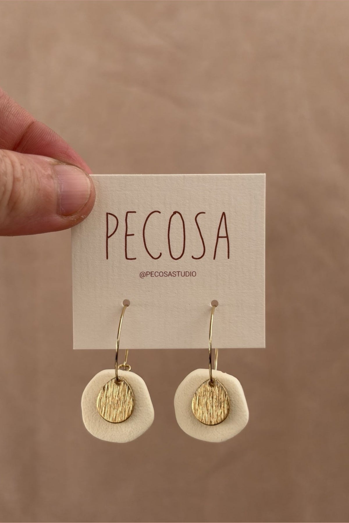 Pendientes NARA, capsula MARFIL