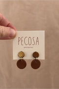Pendientes NILA, capsula TIERRA