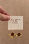 Pendientes MARGARITA, capsula TIERRA